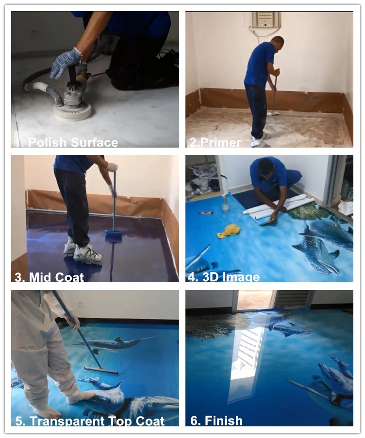 3D Floor Epoxy resin glue (9)